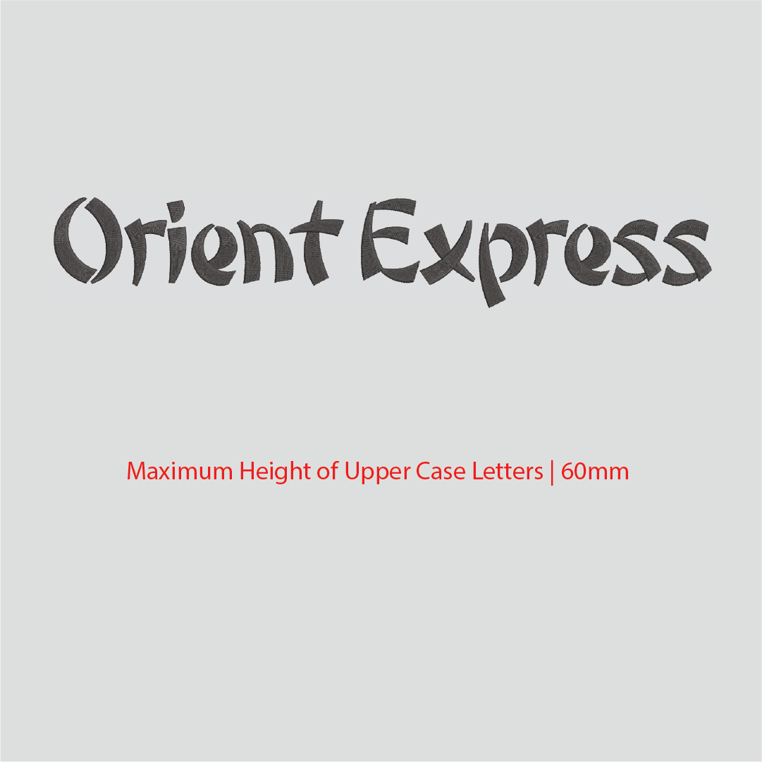 House of Uniforms Embroidery | Personal Names | Large Branding