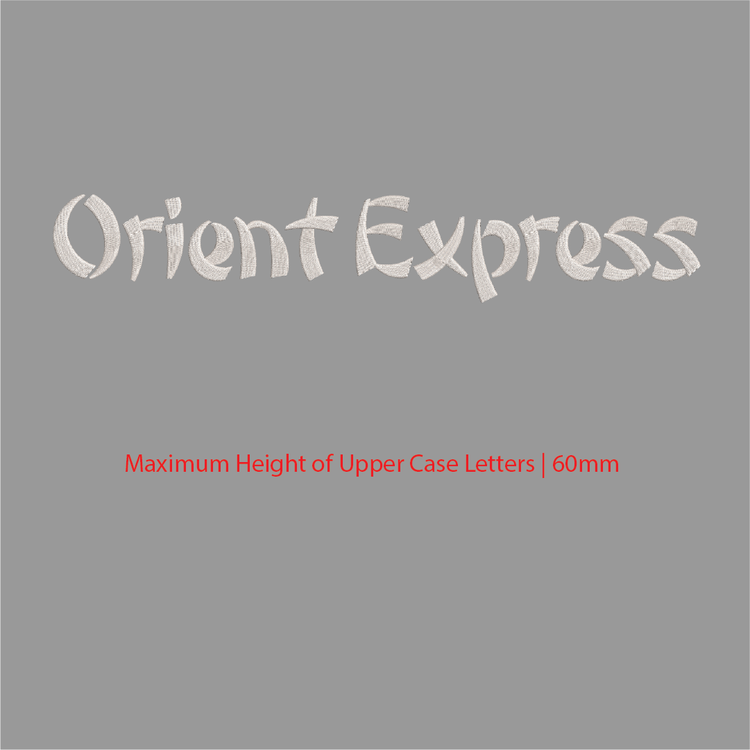 House of Uniforms Embroidery | Personal Names | Large Branding