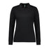Biz Collection The Action Polo | Ladies | Long Sleeve Black Shirts & Tops