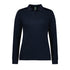 Biz Collection The Action Polo | Ladies | Long Sleeve Navy Shirts & Tops