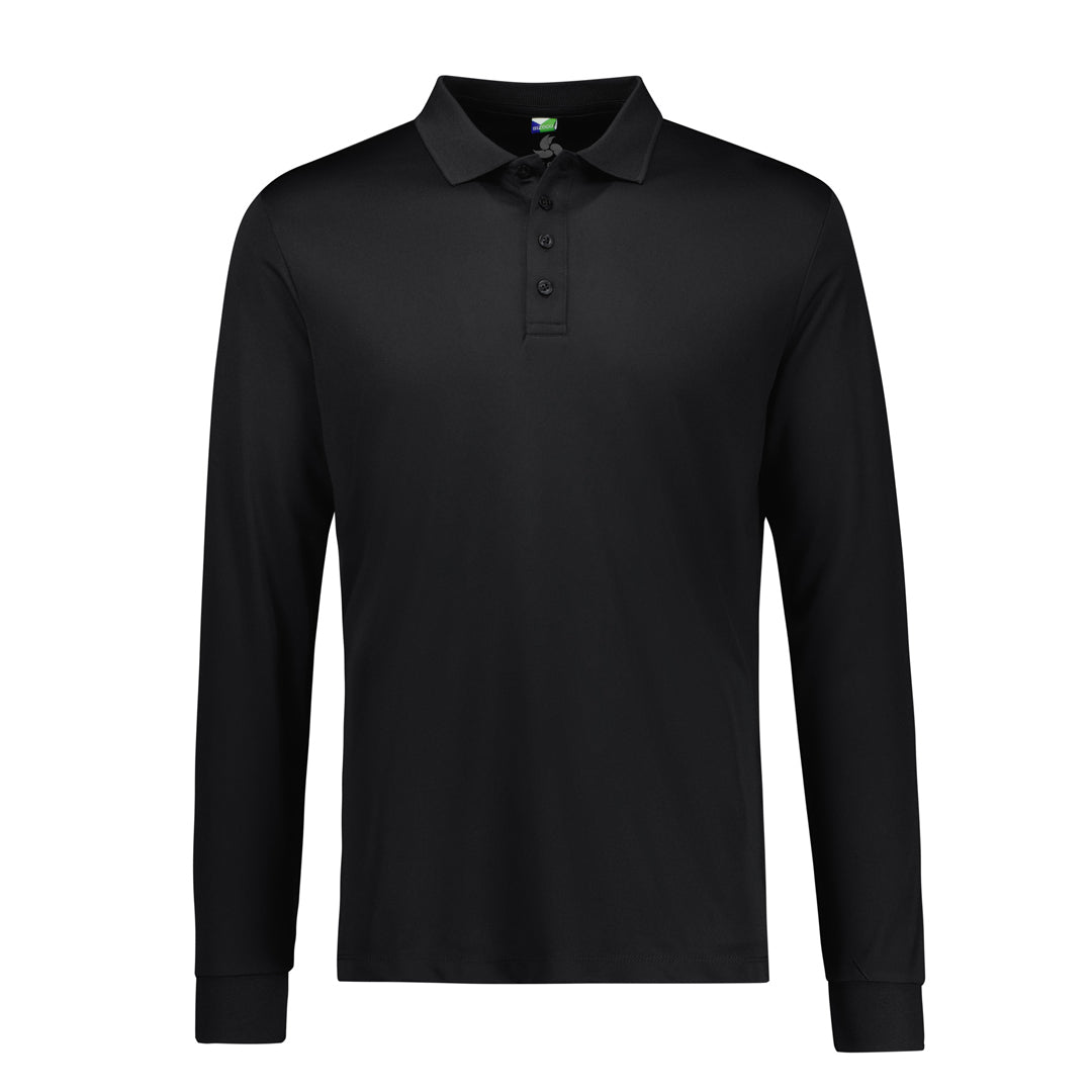 Biz Collection The Action Polo | Mens | Long Sleeve Black Shirts & Tops