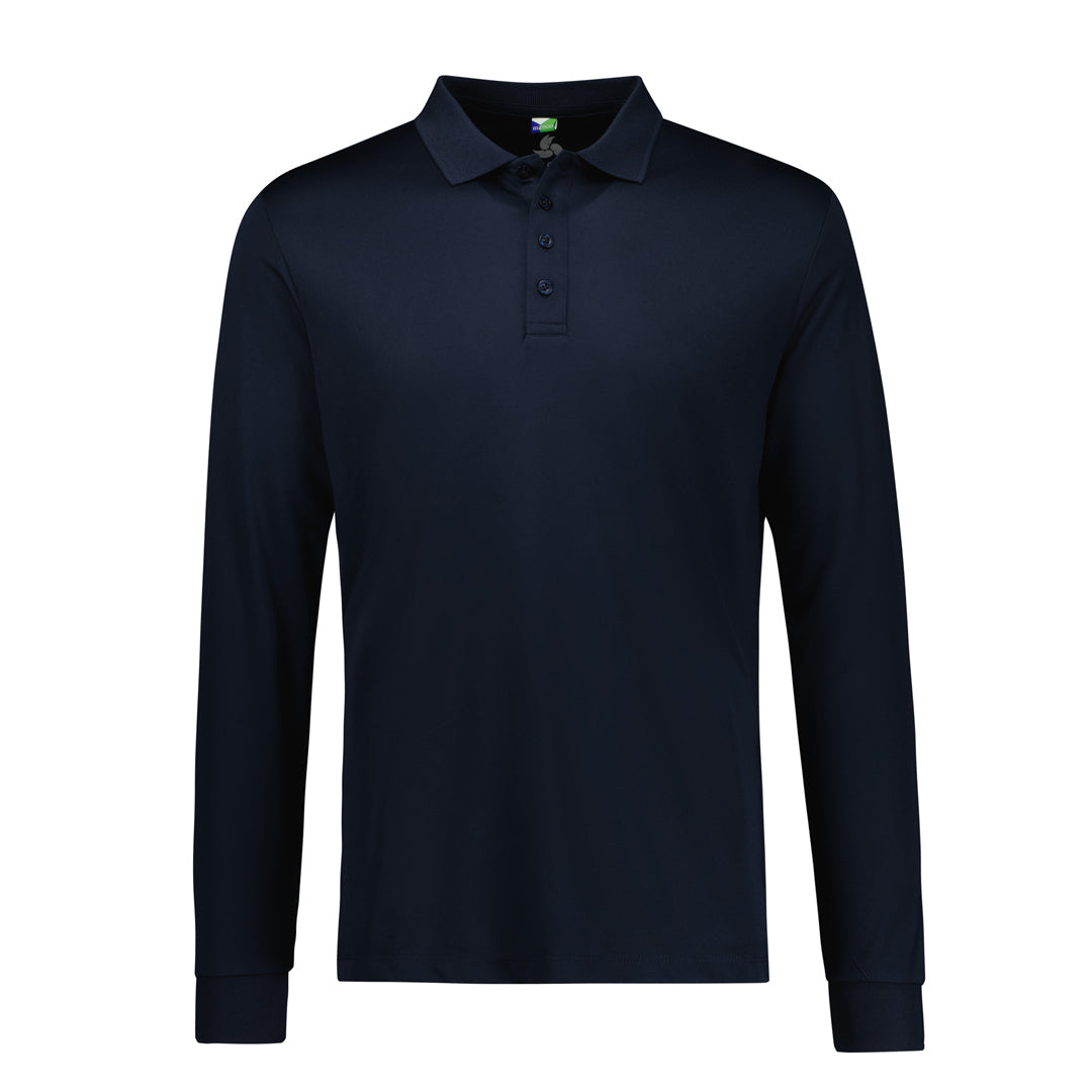 Biz Collection The Action Polo | Mens | Long Sleeve Navy Shirts & Tops