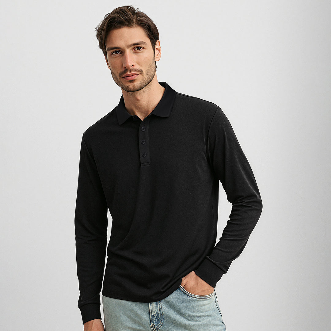 Biz Collection The Action Polo | Mens | Long Sleeve Shirts & Tops