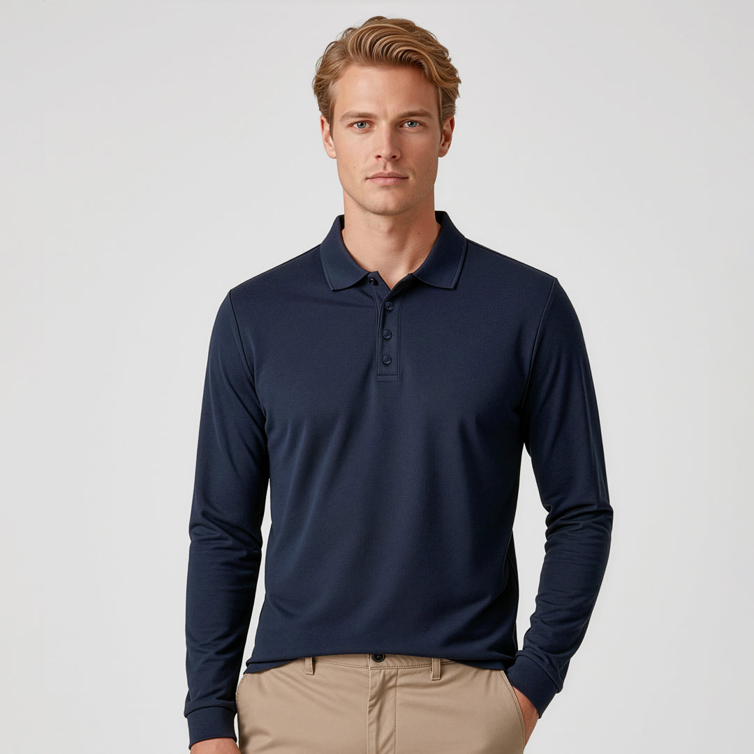 Biz Collection The Action Polo | Mens | Long Sleeve Shirts & Tops