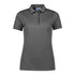 Biz Collection The Focus Polo | Short Sleeve | Ladies Ash/Black Shirts & Tops