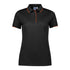 Biz Collection The Focus Polo | Short Sleeve | Ladies Black/Orange Shirts & Tops