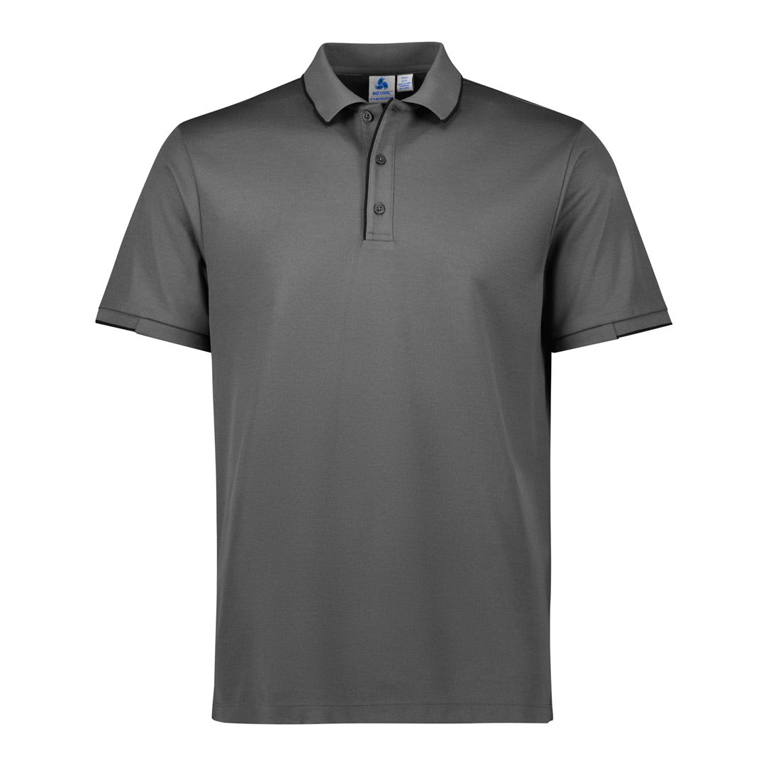 Biz Collection The Focus Polo | Short Sleeve | Mens Ash/Black Shirts & Tops