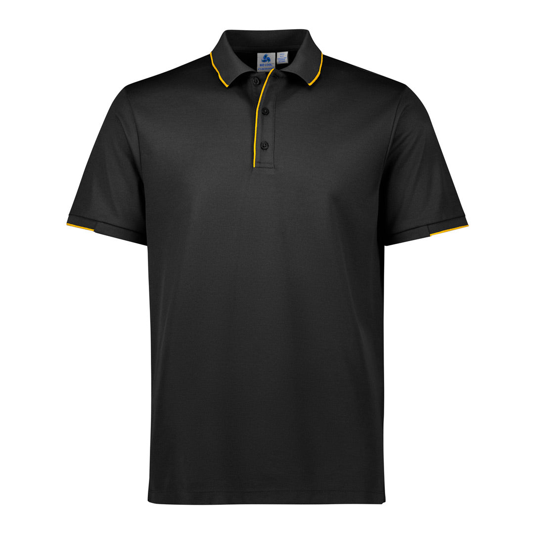 Biz Collection The Focus Polo | Short Sleeve | Mens Black/Gold Shirts & Tops