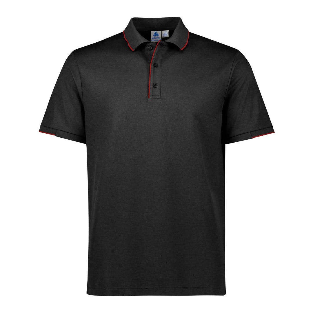 Biz Collection The Focus Polo | Short Sleeve | Mens Black/Red Shirts & Tops