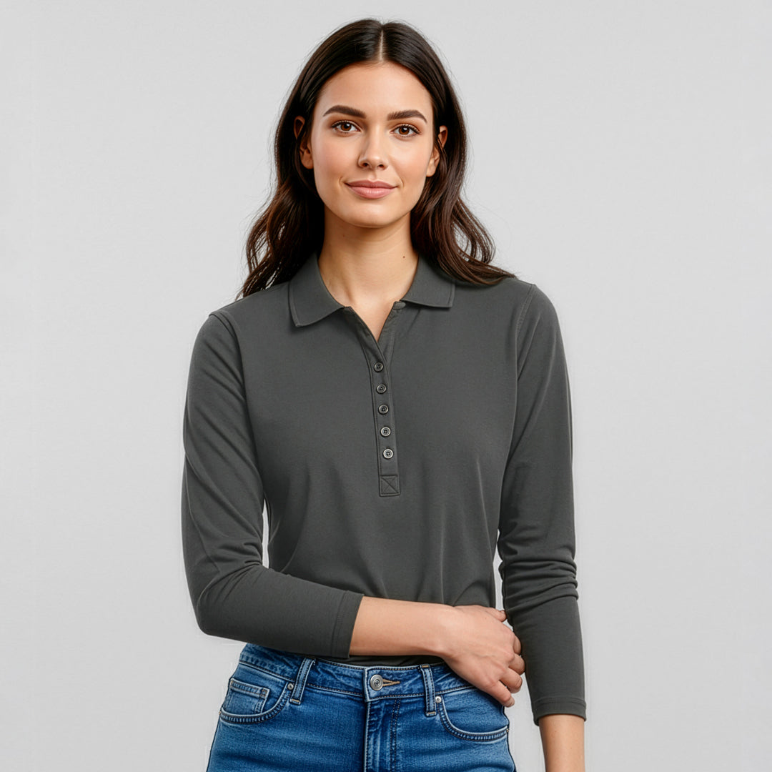 Biz Collection The Crew Polo | Ladies | Long Sleeve Shirts & Tops