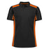 Biz Collection The Grid Polo | Adults | Short Sleeve Black/Orange Shirts & Tops