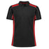 Biz Collection The Grid Polo | Adults | Short Sleeve Black/Red Shirts & Tops