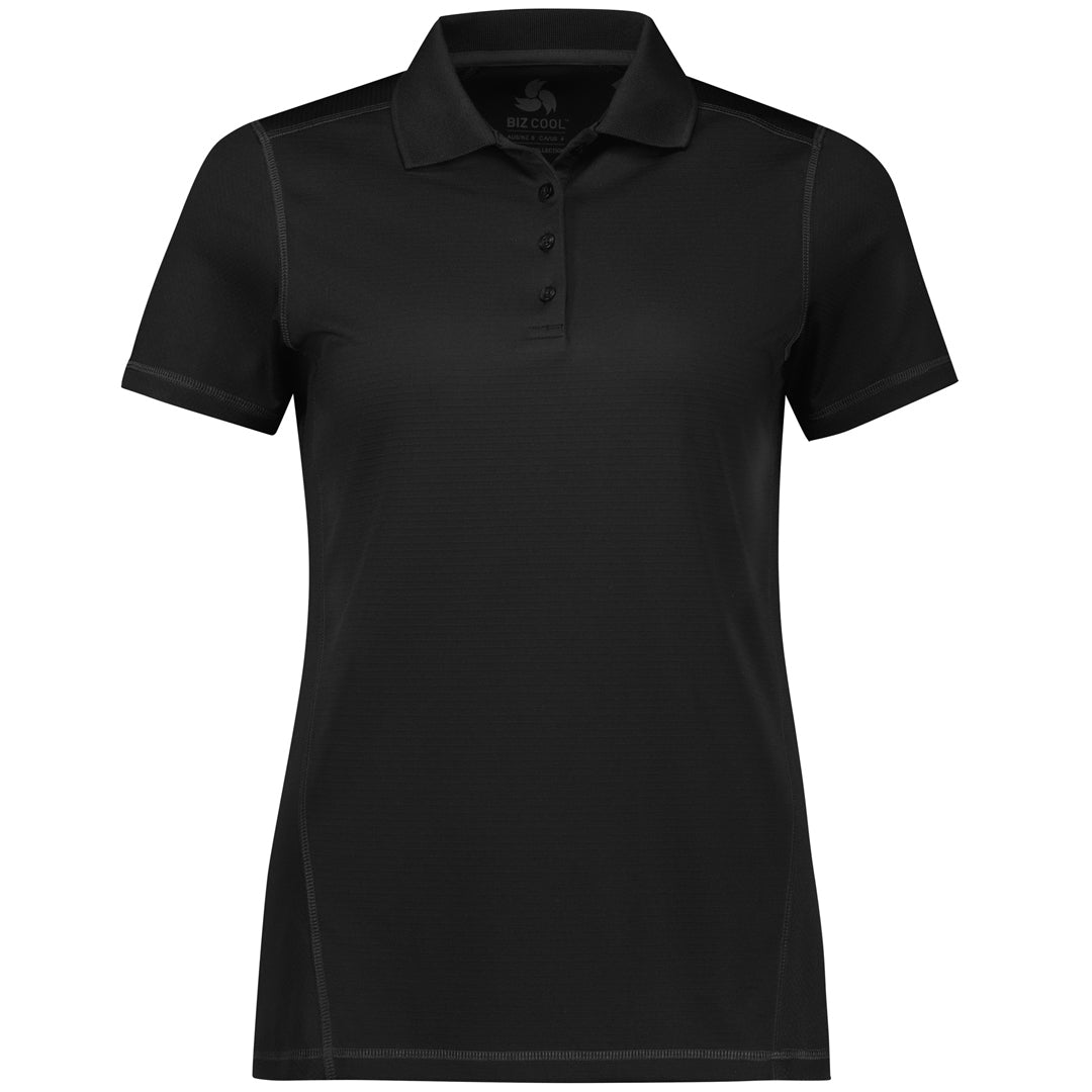 Biz Collection The Dart Polo | Ladies | Short Sleeve Black/Black Shirts & Tops