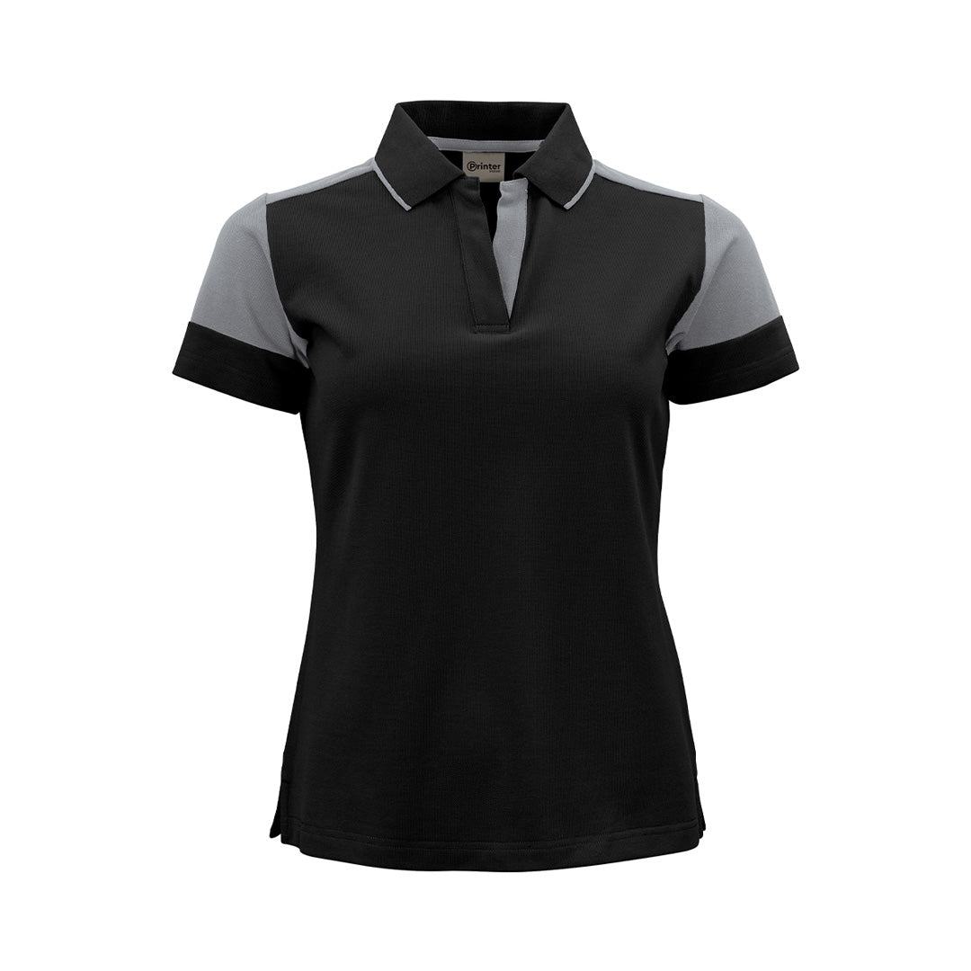 James Harvest The Prime Polo | Womens | Short Sleeve Black/Grey Shirts & Tops