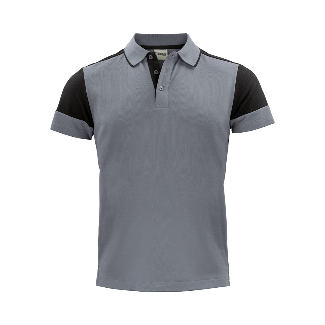 James Harvest The Prime Polo | Mens | Short Sleeve Grey/Black Shirts & Tops