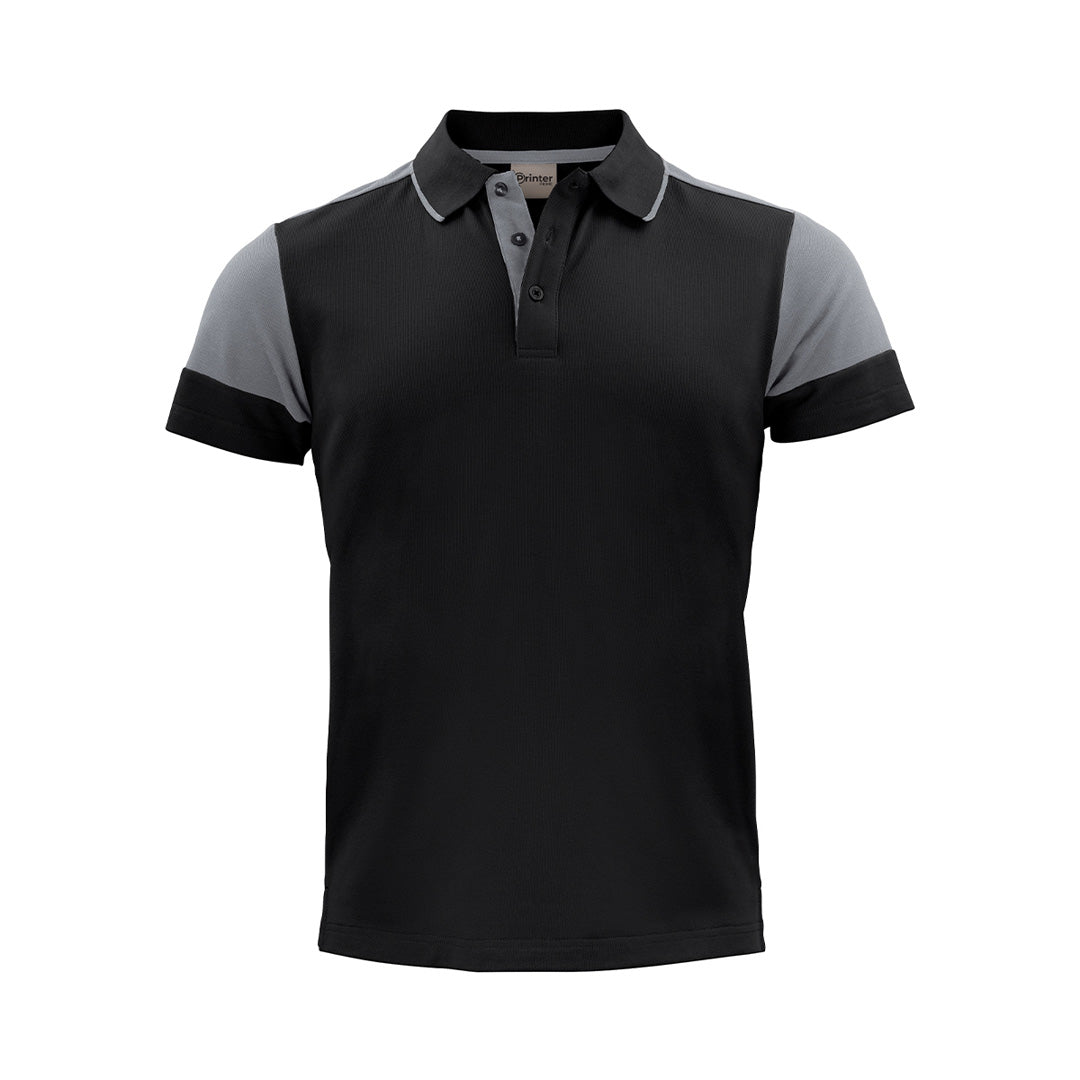 James Harvest The Prime Polo | Mens | Short Sleeve Black/Grey Shirts & Tops