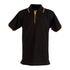 Winning Spirit The Liberty Contrast Polo | Mens Black/Gold Shirts & Tops