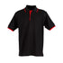 Winning Spirit The Liberty Contrast Polo | Mens Black/Red Shirts & Tops