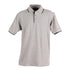 Winning Spirit The Liberty Contrast Polo | Mens Grey/Black Shirts & Tops