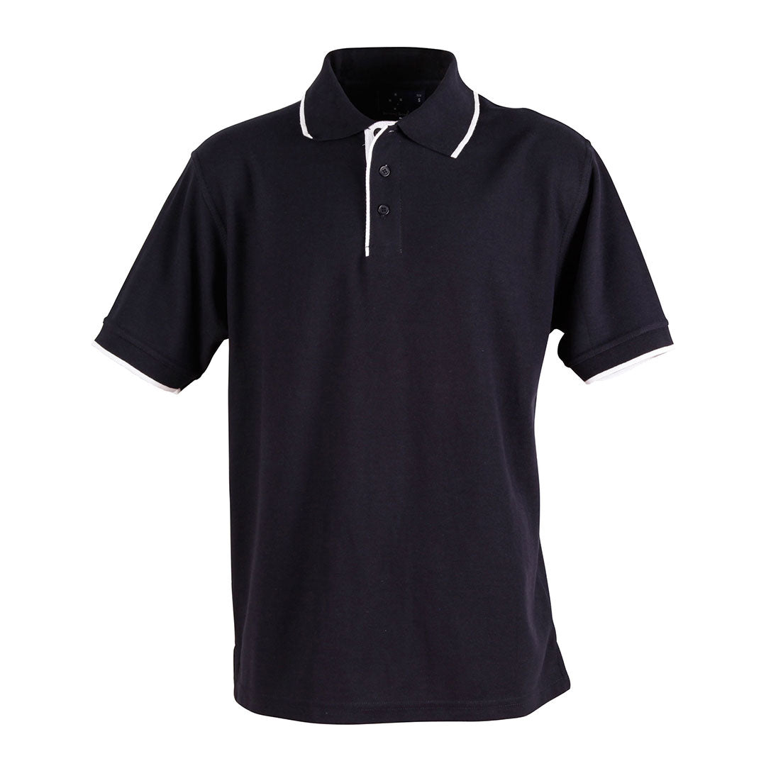 Winning Spirit The Liberty Contrast Polo | Mens Navy/White Shirts & Tops