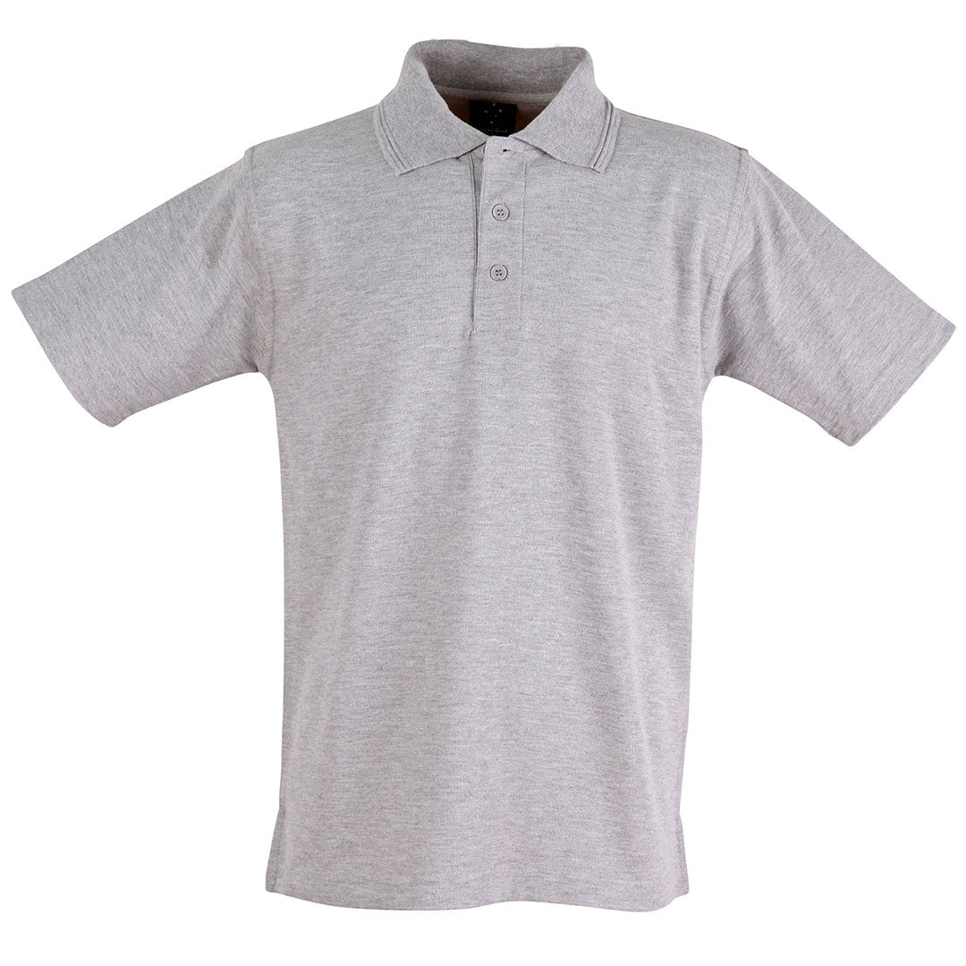 Winning Spirit The Traditional Pique Knit Polo | Adults Grey Shirts & Tops