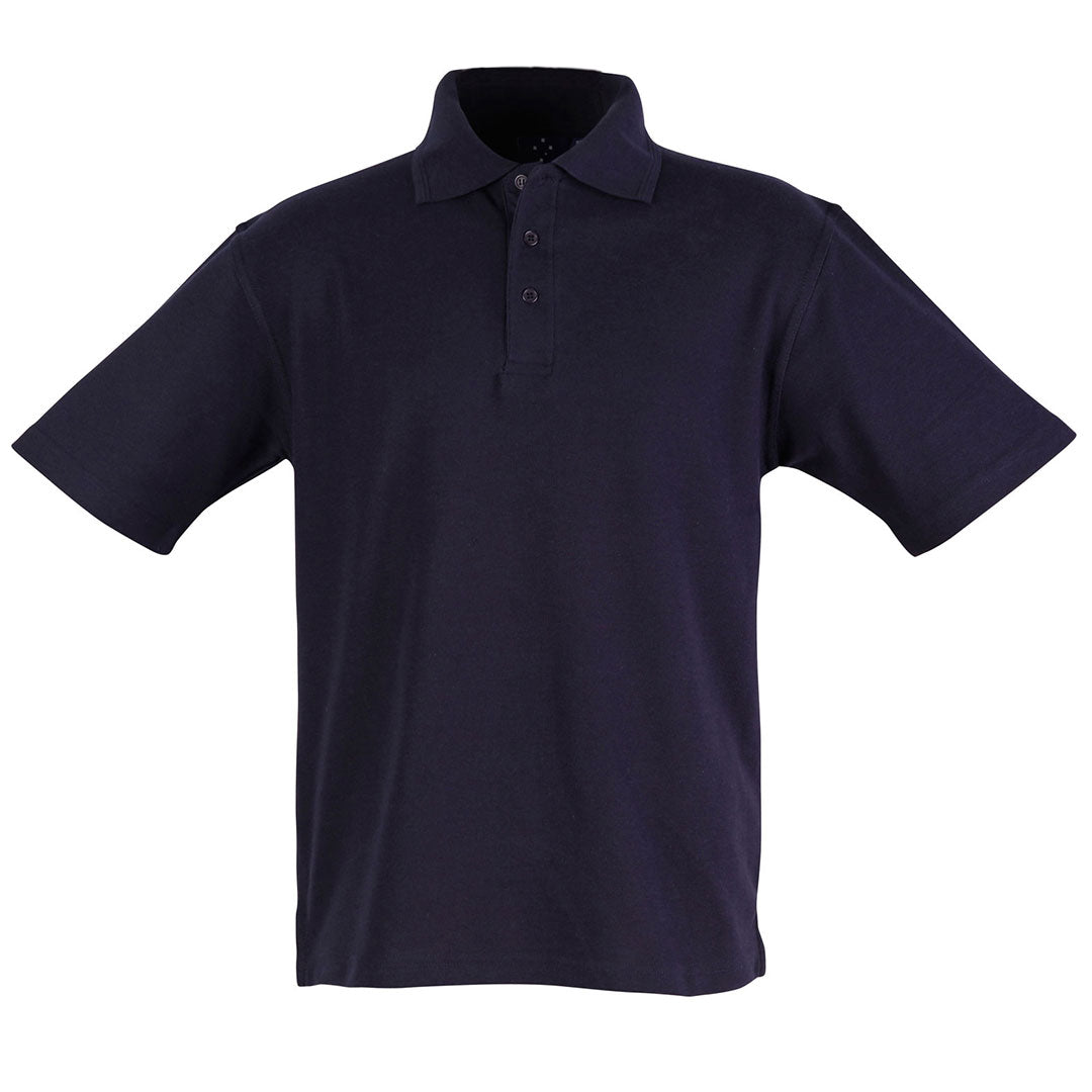 Winning Spirit The Traditional Pique Knit Polo | Adults Navy Shirts & Tops