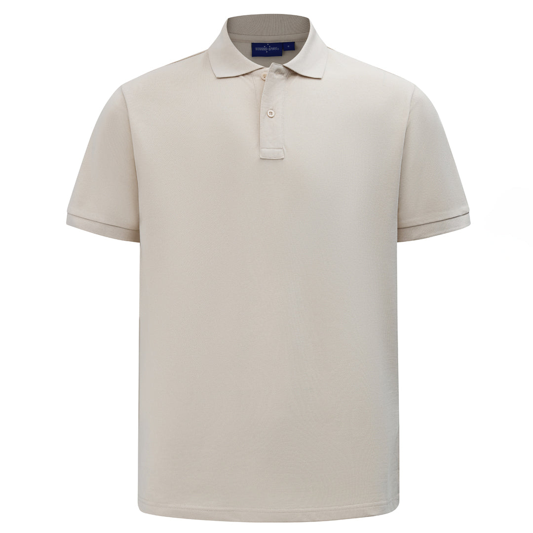 Winning Spirit The Mens Classic Pique Polo | Mens | Short Sleeve Oatmeal Shirts & Tops