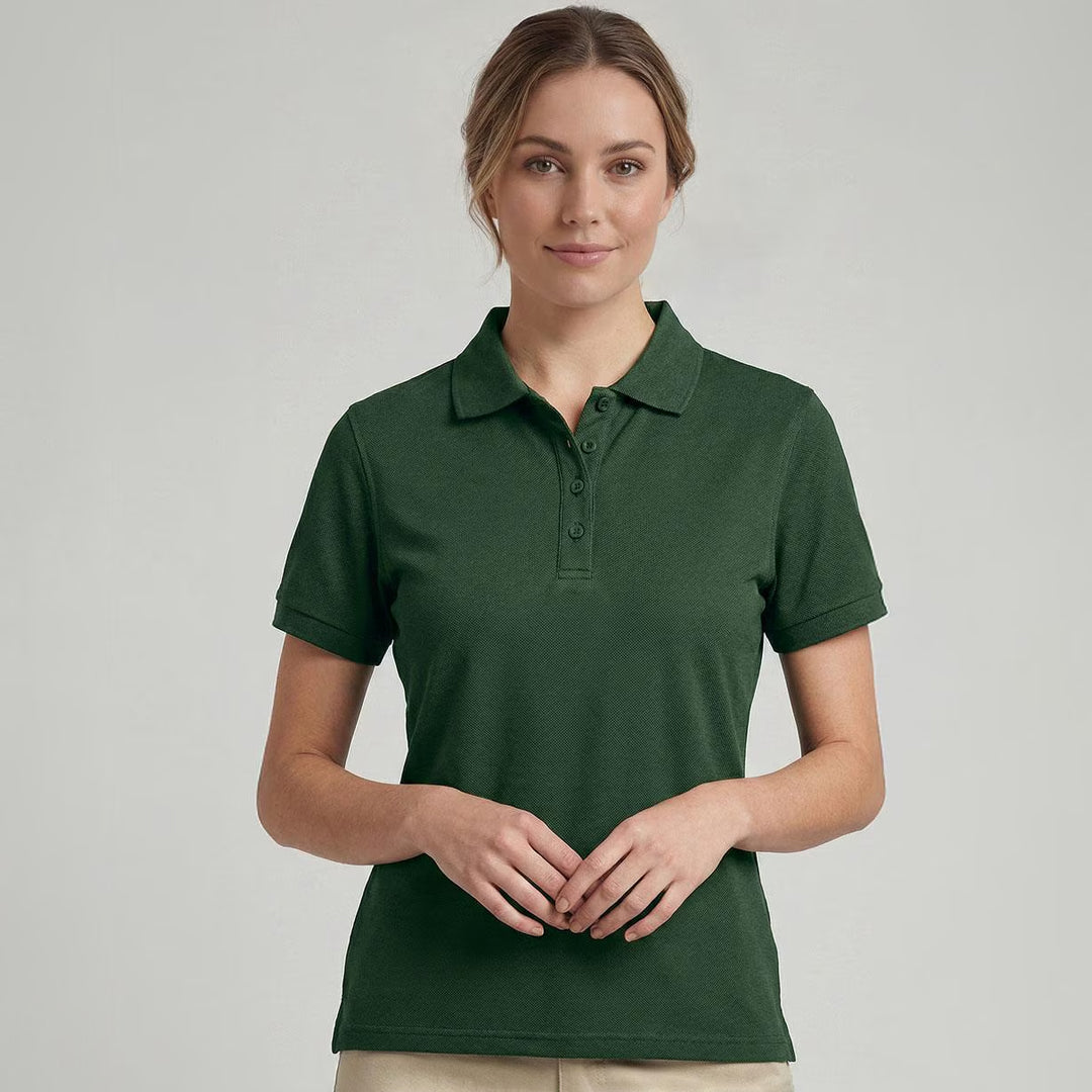 Winning Spirit The Womens Classic Pique Polo | Ladies | Short Sleeve Shirts & Tops