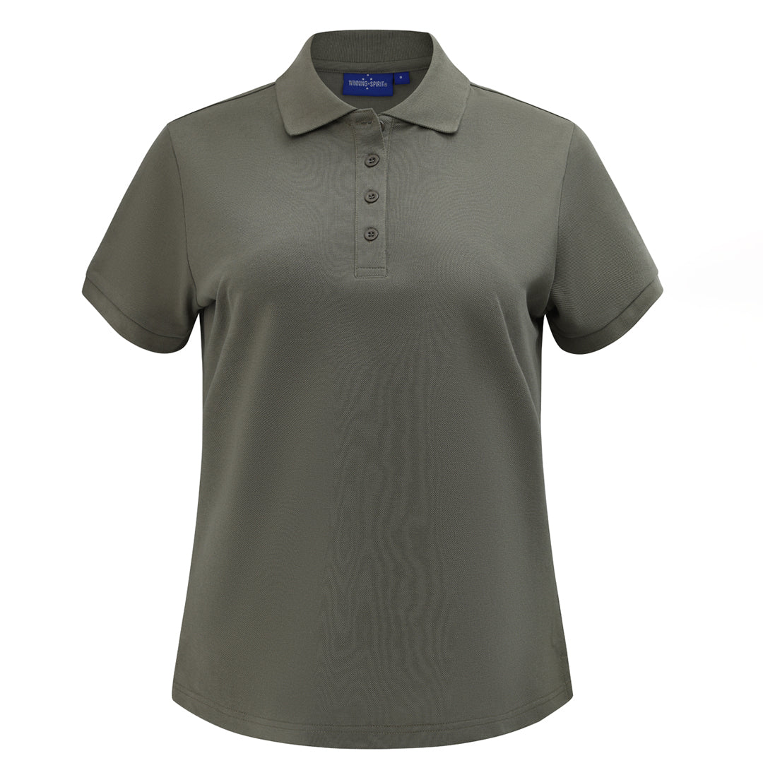 Winning Spirit The Womens Classic Pique Polo | Ladies | Short Sleeve Shirts & Tops