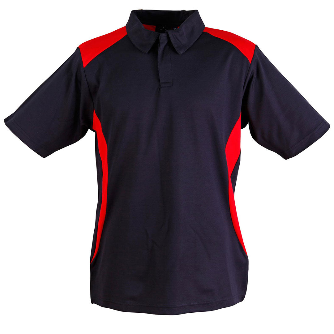 Winning Spirit The Winner Contrast Polo | Mens | Dark Colours Navy/Red Shirts & Tops