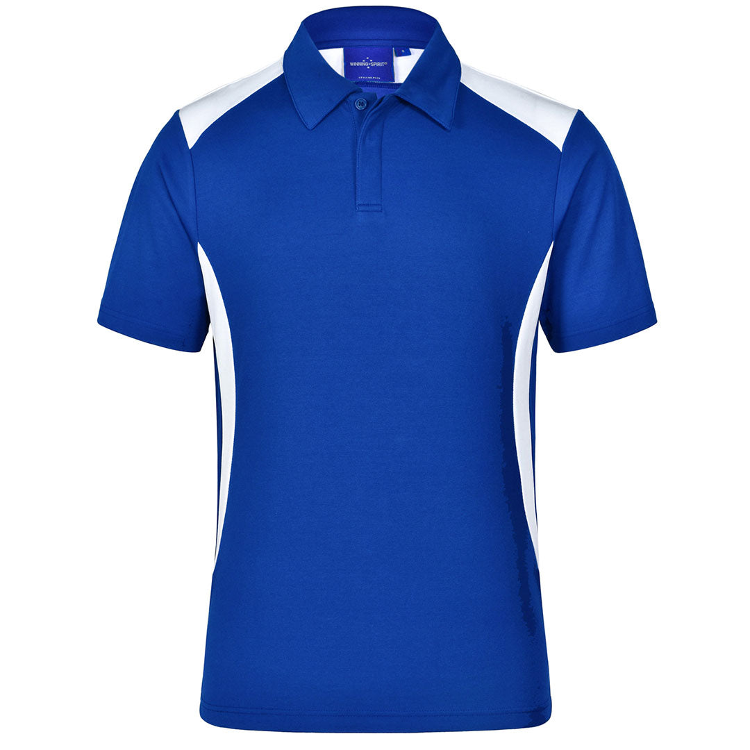 Winning Spirit The Winner Contrast Polo | Mens | Bright Colours Royal/White Shirts & Tops