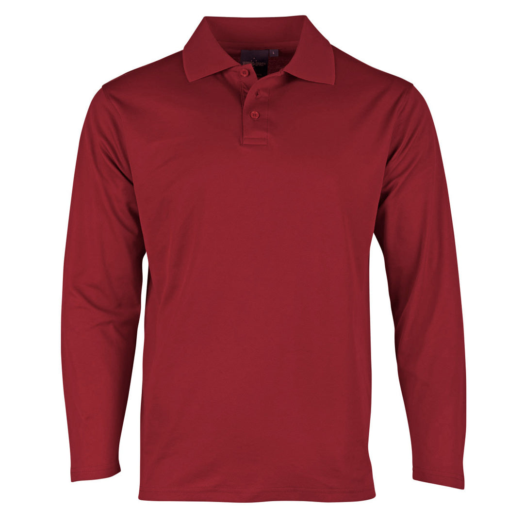 Winning Spirit The Victory Polo | Mens | Long Sleeve Ruby Shirts & Tops