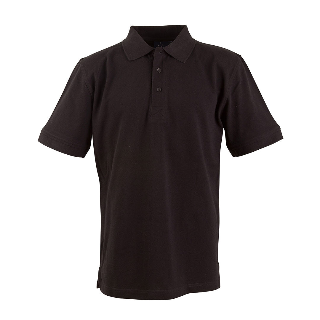 Winning Spirit The Longbeach Cotton Polo | Mens Black Shirts & Tops