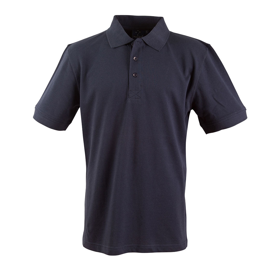 Winning Spirit The Longbeach Cotton Polo | Mens Navy Shirts & Tops
