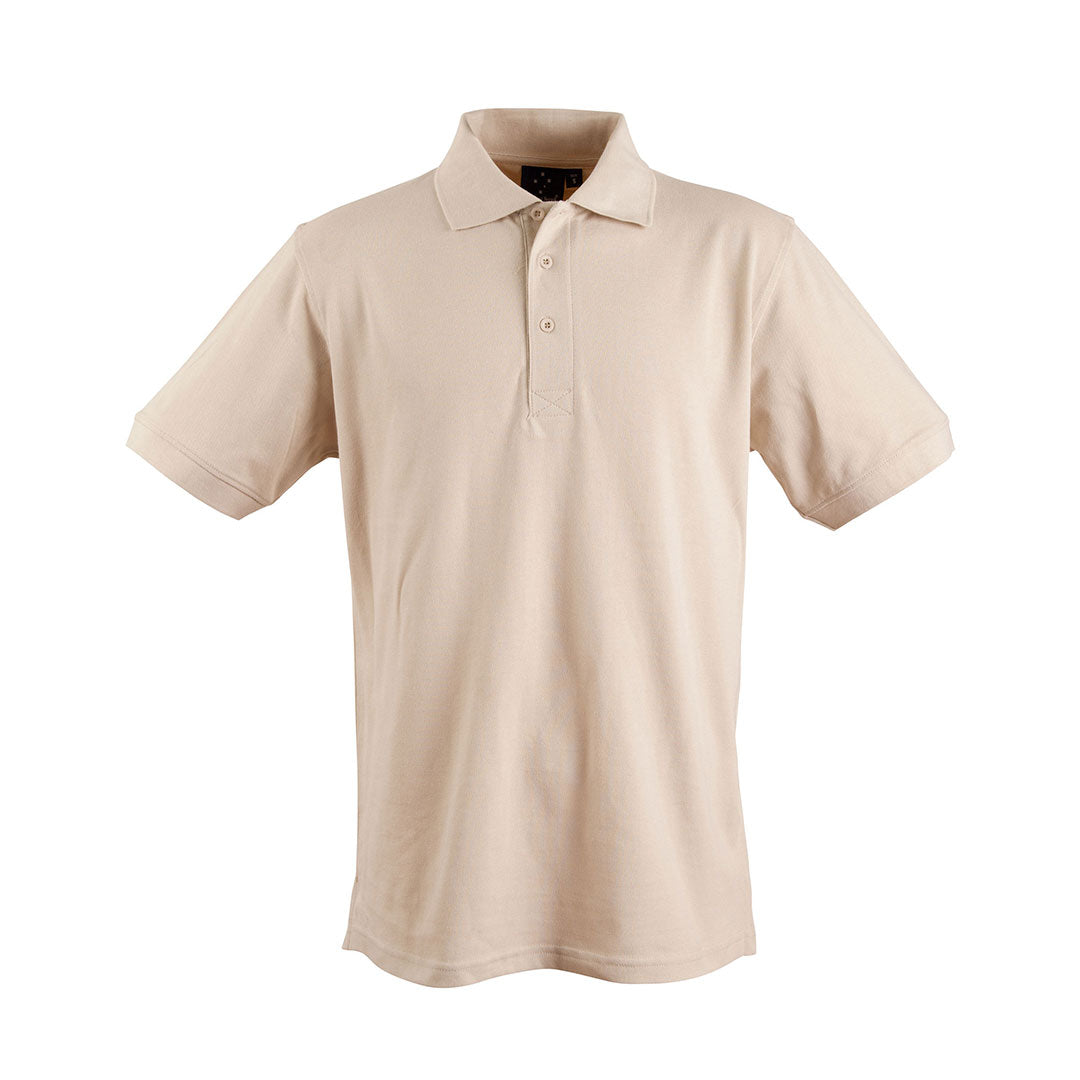 Winning Spirit The Longbeach Cotton Polo | Mens Sand Shirts & Tops