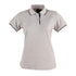 Winning Spirit The Liberty Contrast Polo | Ladies Grey/Black Shirts & Tops