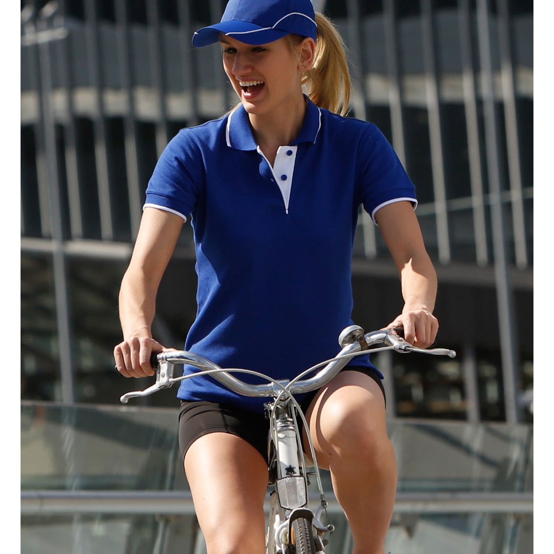 Winning Spirit The Liberty Contrast Polo | Ladies Shirts & Tops