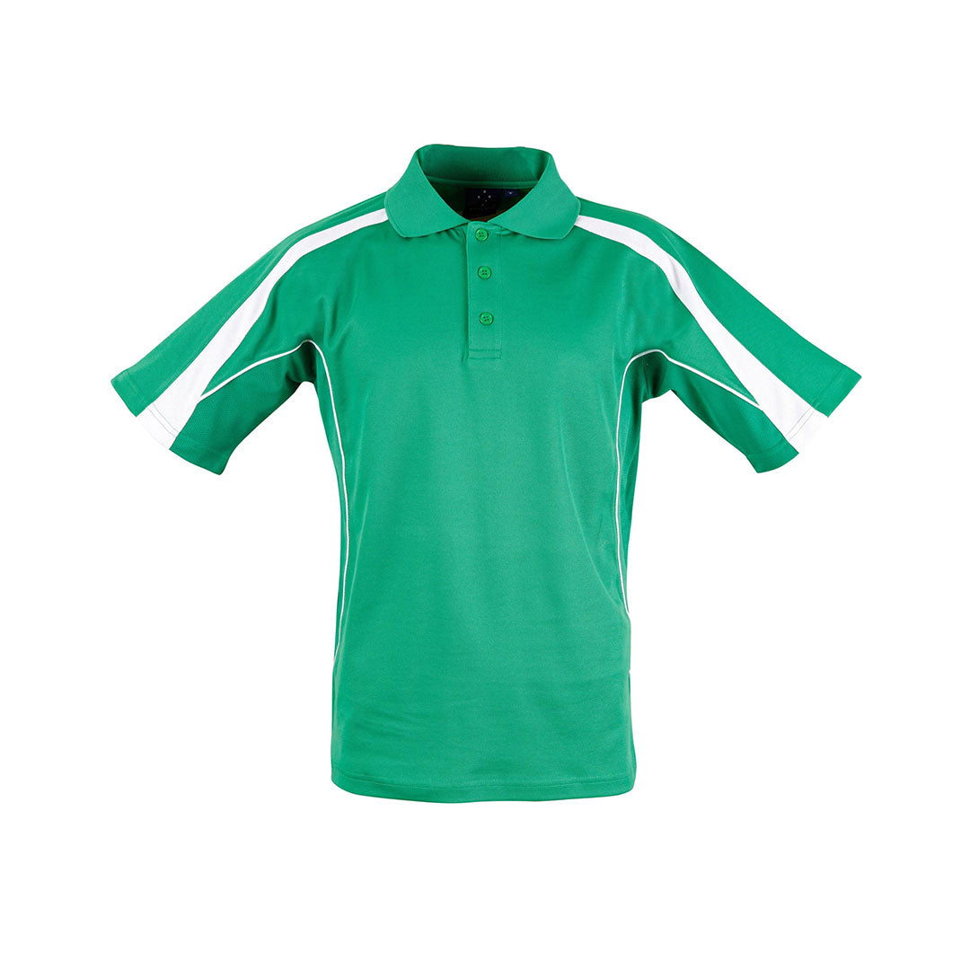 Winning Spirit The Legend Polo | Bright Colours | Kids | Short Sleeve Emerald Green/White Shirts & Tops