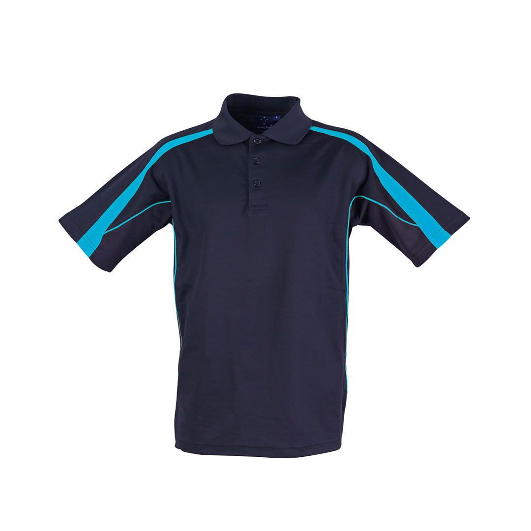 Winning Spirit The Legend Polo | Dark Colours | Kids | Short Sleeve Navy/Aqua Shirts & Tops