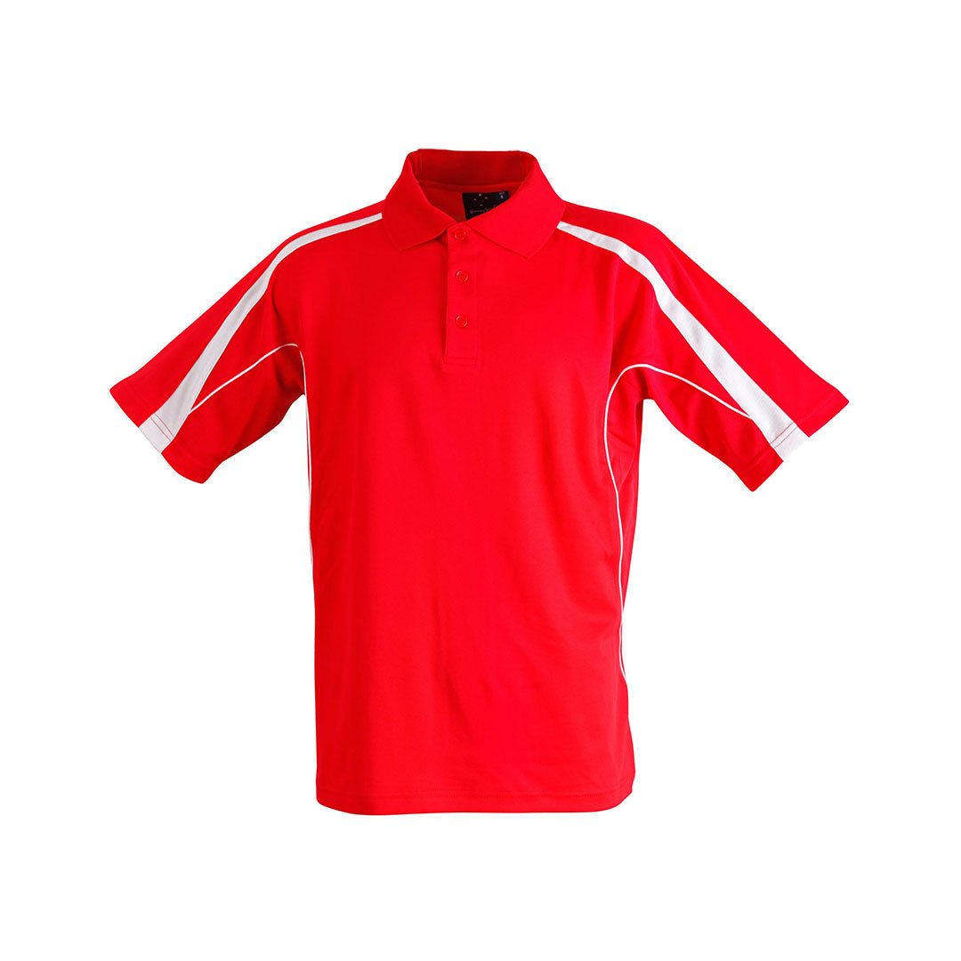 Winning Spirit The Legend Polo | Bright Colours | Kids | Short Sleeve Red/White Shirts & Tops