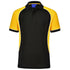 Winning Spirit The Arena Tri-Colour Polo | Mens Black/White/Gold Shirts & Tops