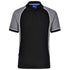 Winning Spirit The Arena Tri-Colour Polo | Mens Black/White/Grey Shirts & Tops