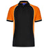 Winning Spirit The Arena Tri-Colour Polo | Kids Black/White/Orange Shirts & Tops