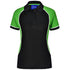 Winning Spirit The Arena Tri-Colour Polo | Ladies Black/White/Green Shirts & Tops