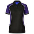 Winning Spirit The Arena Tri-Colour Polo | Ladies Black/White/Purple Shirts & Tops