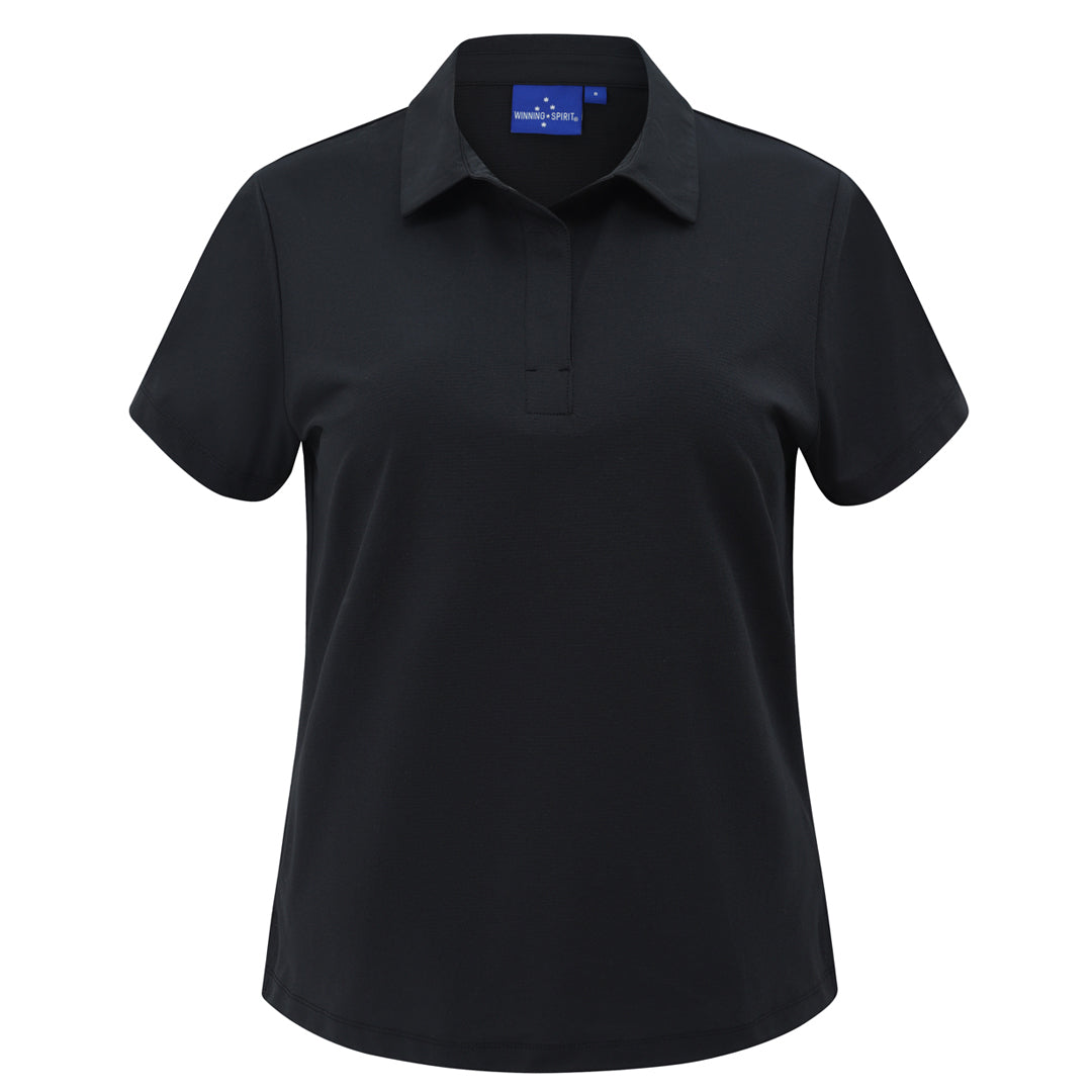 Winning Spirit The Graphene Polo | Ladies | Short Sleeve Black Shirts & Tops