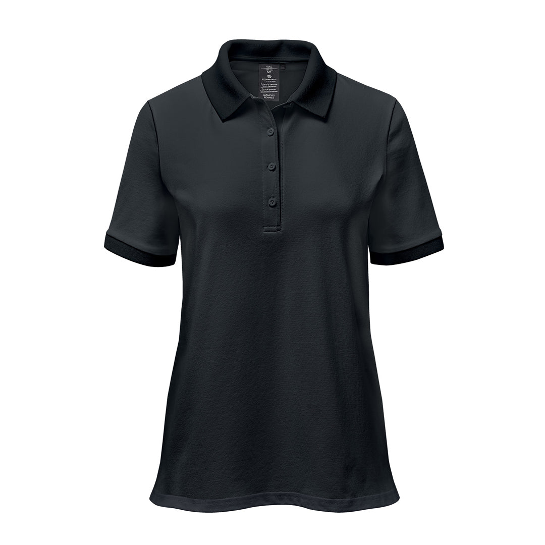 Stormtech The Ferrera Polo | Ladies | Short Sleeve Black Shirts & Tops