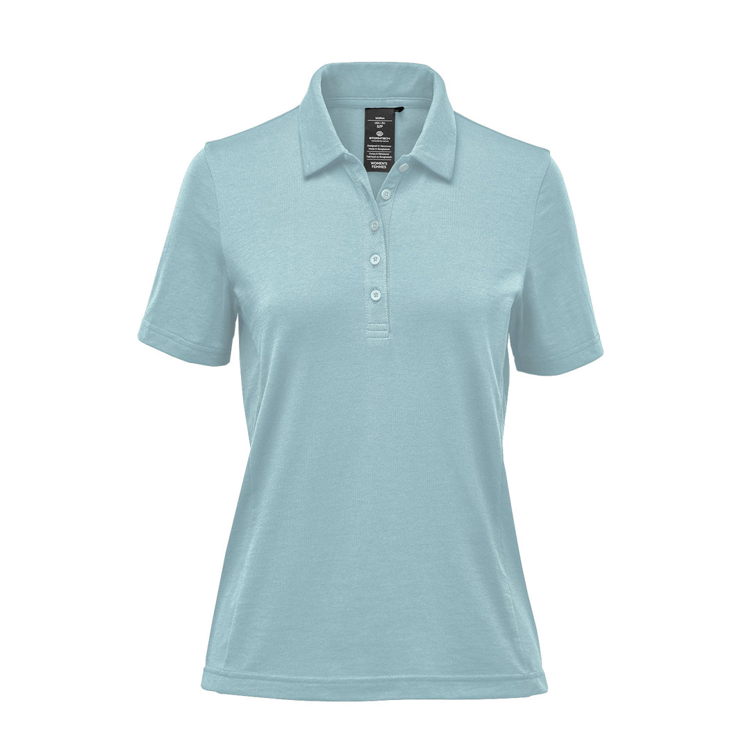 Stormtech The Settebello Polo | Short Sleeve | Ladies Ice Blue Shirts & Tops