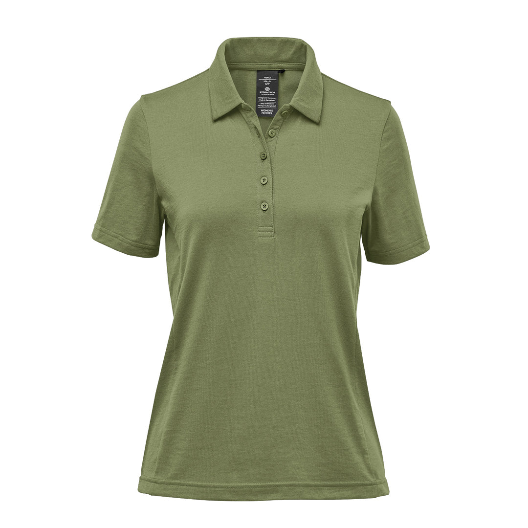 Stormtech The Settebello Polo | Short Sleeve | Ladies Sage Shirts & Tops