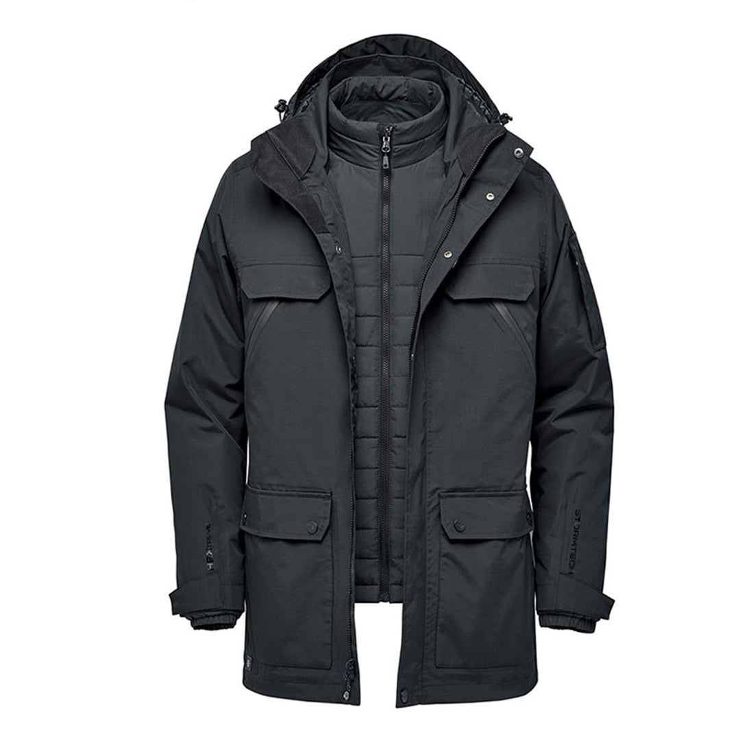 Stormtech The Fairbanks System Parka | Mens Black Coats & Jackets